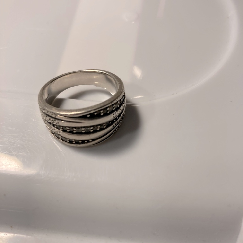 Silpada Cubic Zirconia Pave Ring Size 9